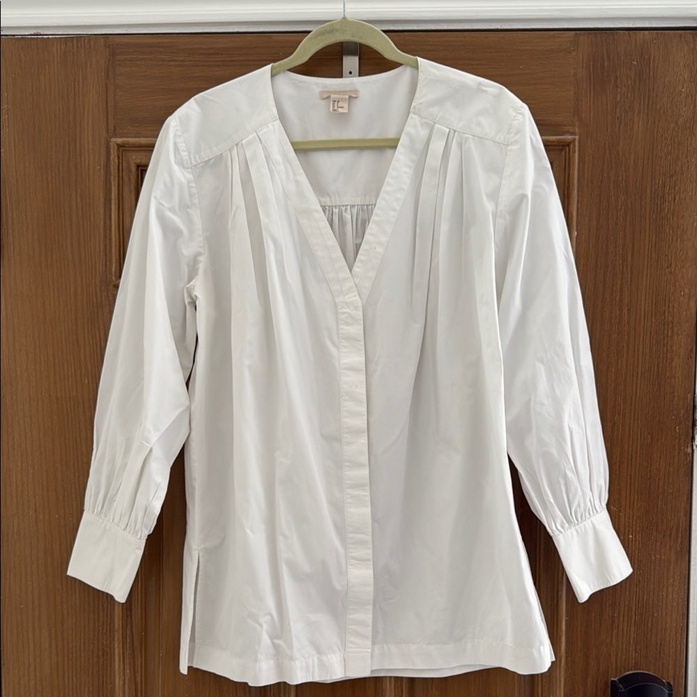 “H&M” White Tunic Top